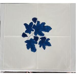 Daydress x Scribble And Daub Set Of 6 Fig Napkins Cobalt Blue New Cotton